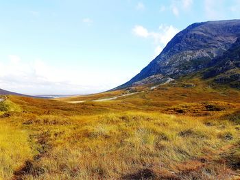 Scenic view of landscape against sky