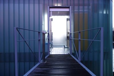 Empty corridor of building