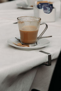 Close-up of coffee on table