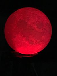 Close-up of moon against sky at night