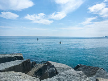 Scenic view of sea against sky