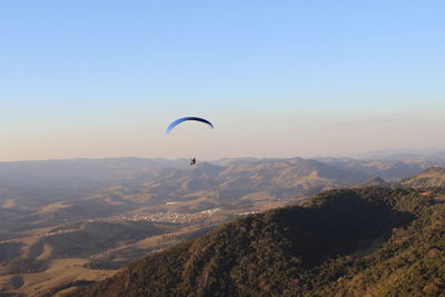 Scenic view of landscape against clear sky