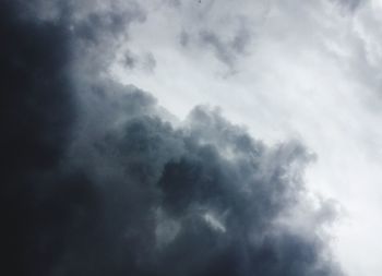 Low angle view of storm clouds in sky