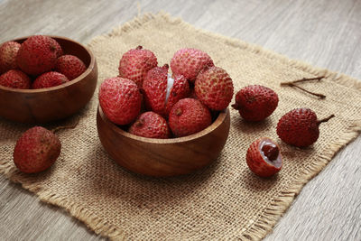 Close-up of fruits in bowl