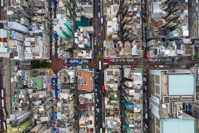 Aerial view of buildings in city