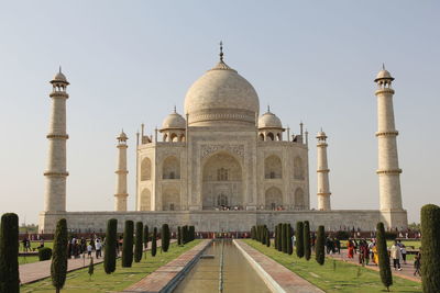 View of historic building against clear sky