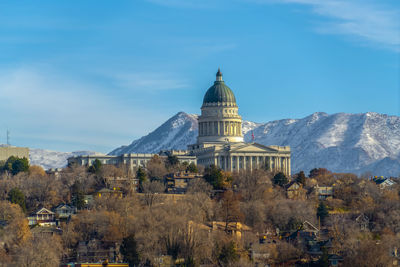 View of historic building against sky