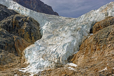 Angel glacier in jasper national park