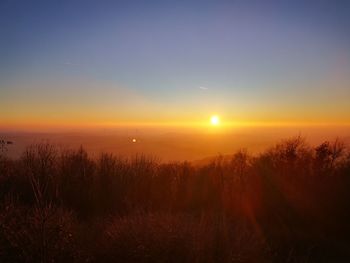 Scenic view of sunset