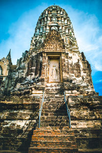 Low angle view of historical building against sky