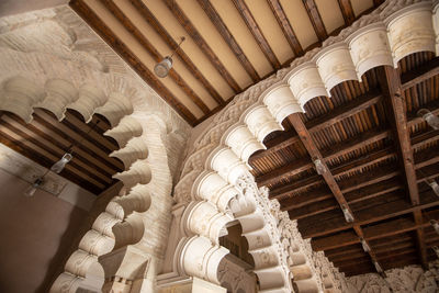 Low angle view of ceiling of building
