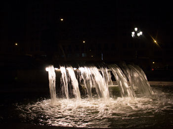 Scenic view of waterfall