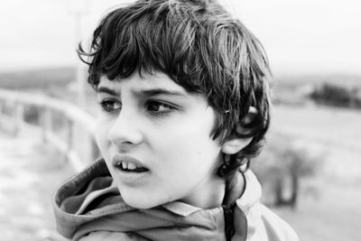 Close-up portrait of boy