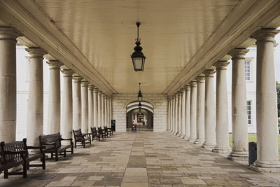 Corridor of historic building