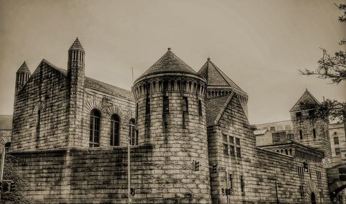 Low angle view of building against sky