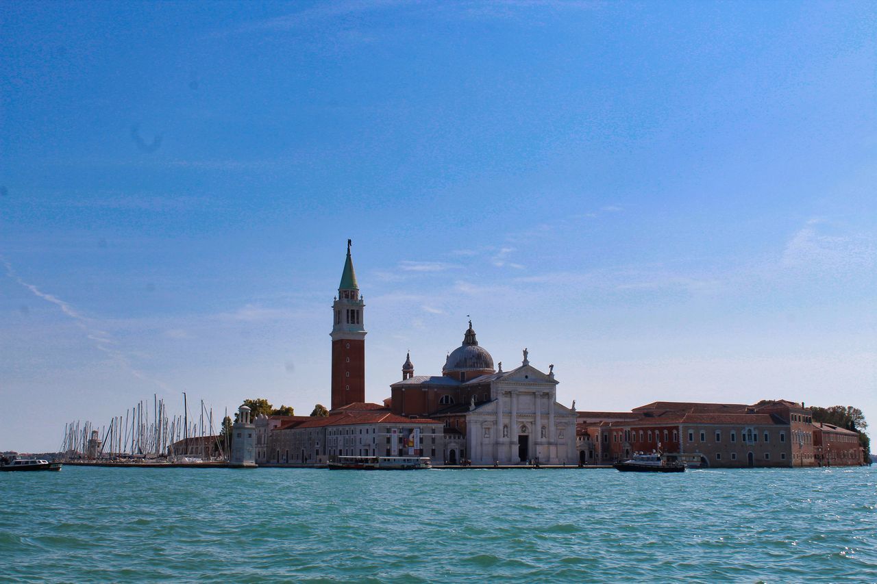 VIEW OF BUILDINGS BY SEA