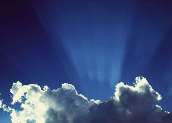 Low angle view of clouds in sky