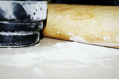 Close-up of food on table