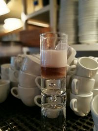 Close-up of coffee on table