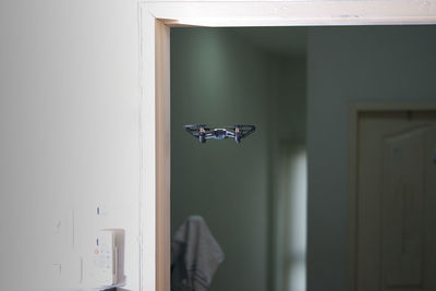 View of drone on window