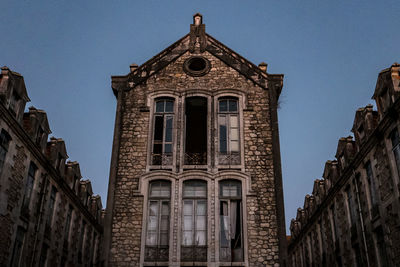 Low angle view of historical building against sky