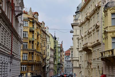 Low angle view of buildings against sky