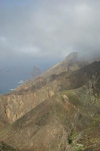 Scenic view of land against sky