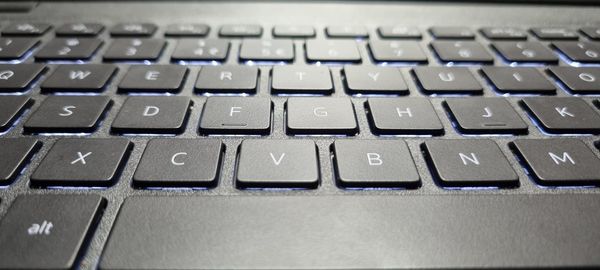 Close-up of computer keyboard