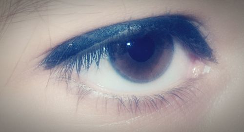 Extreme close up of human eye