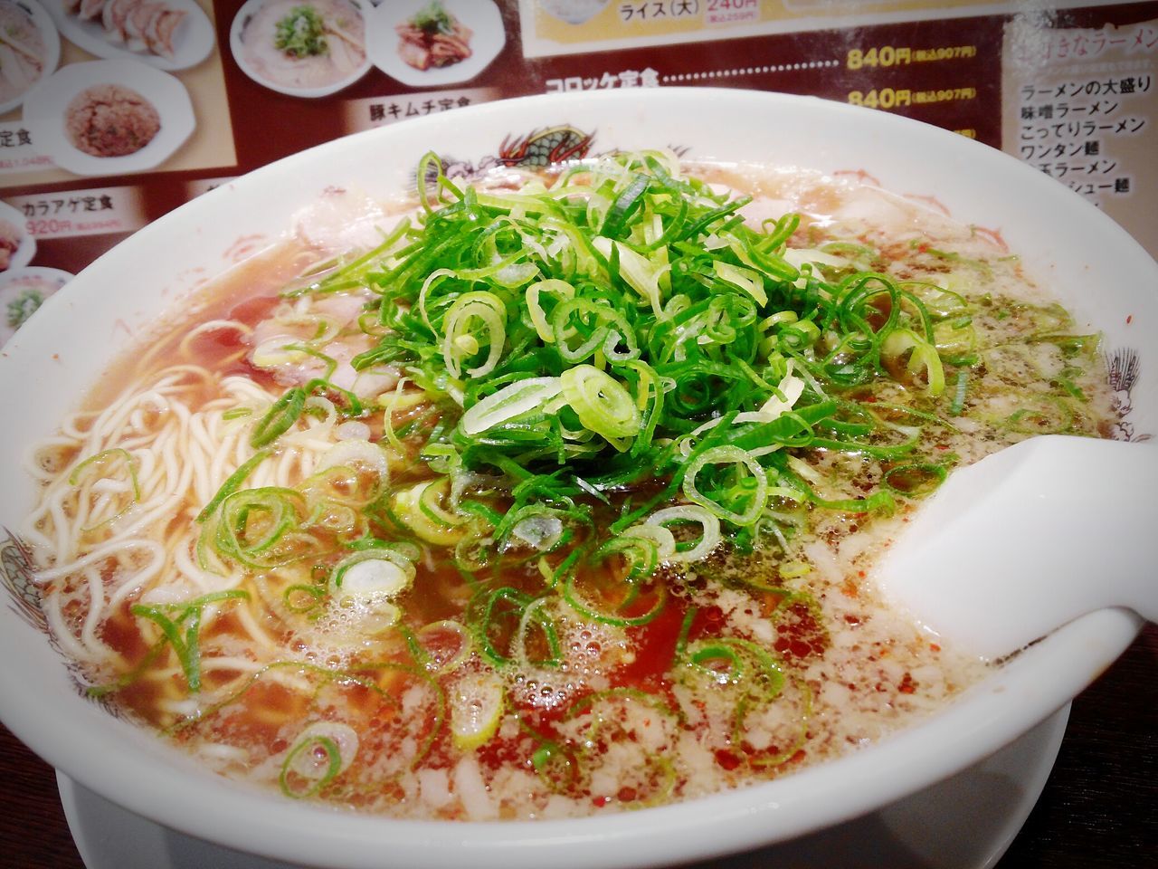 food and drink, indoors, food, healthy eating, freshness, bowl, ready-to-eat, close-up, plate, soup, meal, still life, high angle view, table, serving size, vegetable, no people, spring onion, noodles, salad