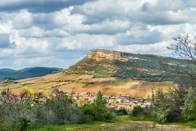 Scenic view of buildings against sky