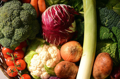 Close-up of various vegetables for sale