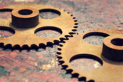 Close-up of gears