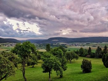 Scenic view of landscape against sky