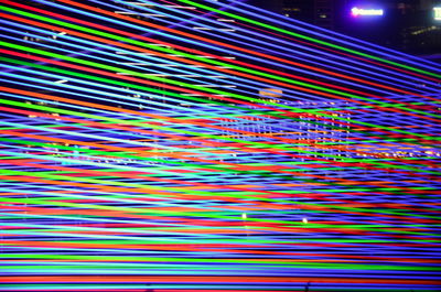 Multi colored light trails