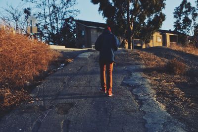 Full length of woman standing in park