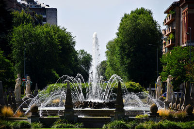 Fountain in park