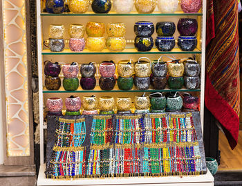 Multi colored candies for sale in market