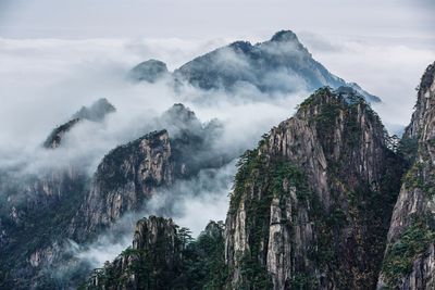 Majestic mountains against sky