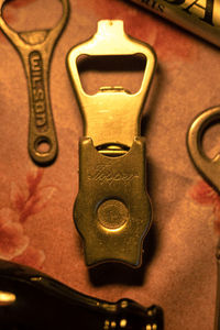 Close-up of machine part