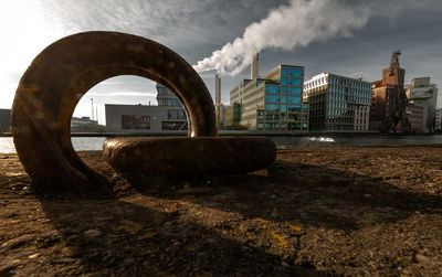 Buildings in city against sky