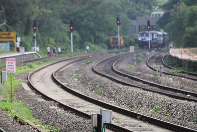 Train on railroad track