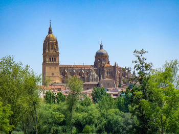 View of historic building against clear sky