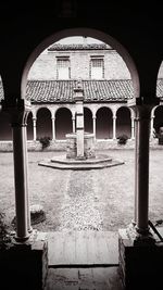 Architectural columns of old ruins