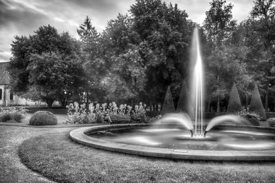 Fountain in park