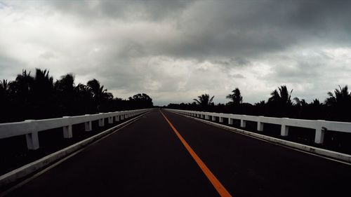 Storm clouds over highway