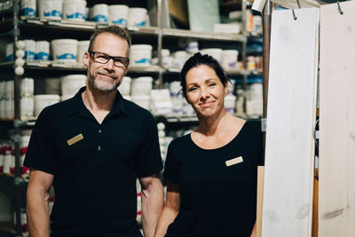 Portrait of a smiling young couple