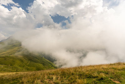 Scenic view of landscape against sky