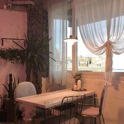 High angle view of building