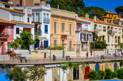 Residential buildings in town